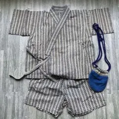 【最終値下げ】手作り甚平 男の子　サイズ80〜90