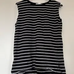 AMERICAN HOLIC ノースリーブ カットソー ボーダー L