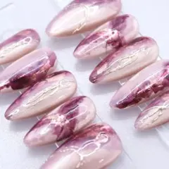 1088ネイルチップSサイズ 韓国 ニュアンス インク ミラー 上品　マグネット