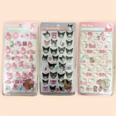 サンリオ 3Dステッカー マイメロディ クロミ ハローキティ 3点セット