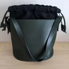 PELICO ペリーコ　オリーブグリーン レザートートバッグ