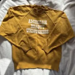 レディース　コーエン　ニット　からし色　冬服　長袖　Mサイズ