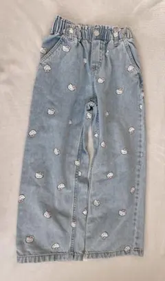 H&M キティ　ハローキティ　サンリオ　デニム　パンツ　ズボン　120