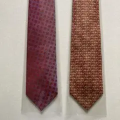 ネクタイ　クリーニング済み　シルク100%　ダンヒル　ビューフォート2本セット