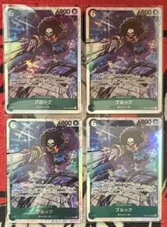 ワンピースカード　神の島の冒険　ブルック　SR　OP15-032　4枚