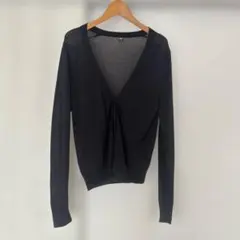 UNIQLOライトVネックカーディガン 黒色