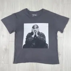 2PAC　トゥーパック　ラッパー　伝説　Tシャツ　ビッグプリント　メンズL