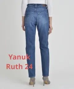 YANUK ヤヌーク RUTH ハイウエスト スリムテーパード W24