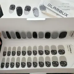 GLAMBUX ネイルシール 33枚入り フラワーレース柄
