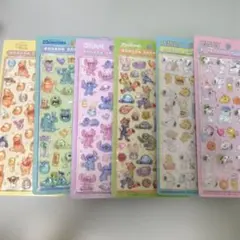 【正規品】ディズニー　通常サイズ　ボンボンドロップシール　6枚セット