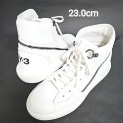【美品】Y-3 AJATU COURT HIGH 白 スニーカー 23.0cmのサムネイル