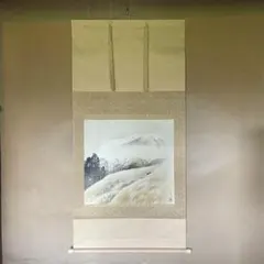 前田青邨 富士図 掛け軸 共箱 日本画 文化勲章 工芸 - メルカリ