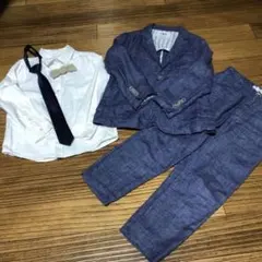 ZARA KIDS フォーマルスーツセット デニムスーツ120 ５点セット