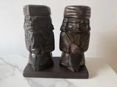 アイヌ　ニポポ人形　民芸品 昭和レトロ　木製彫刻 置物　北海道