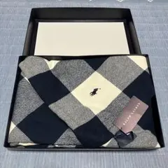 RALPH LAUREN バッファローチェック　ハーフコットンブランケット未使用