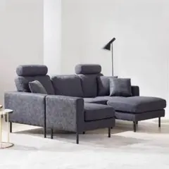 LOWYA 3人掛けソファ ハイバックソファ