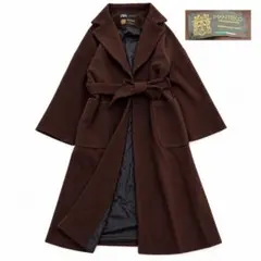 ZARA MANTECO マンテコ ロングコート ベルト ベルベット ブラウン