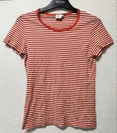 SUNSPEL 半袖 ボーダー Tシャツ　オレンジのサムネイル