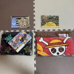 【新品未使用】ワンピース バスタオル×2 マルチケース×2 計4点セット