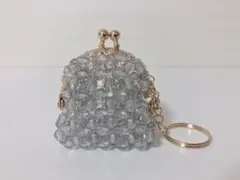 ビーズ　がま口　小物入れ　小銭入れ　口金　キーホルダ　がま口キーホルダー