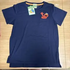 セサミストリート　エルモ　ネイビー 半袖Tシャツ Lサイズ　新品未使用