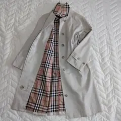 美品✨　バーバリー　ステンカラーコート　大きいサイズ　レディース