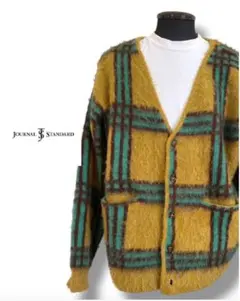 美品 JOURNAL STANDARD カーディガン ウール チェック柄