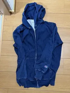 Champion ダークブルー ジップアップパーカー