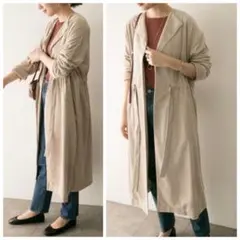 新品 DOORS フェイクスエード ドロストコート 定価16500円