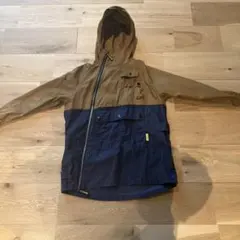 J.J campキッズ フード付きジャケット ブラウン/ネイビー