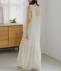 【正規品】kastane シアージャガードレースノースリワンピース