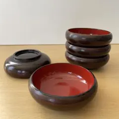 漆器　銘々皿　小鉢　菓子器　5点セット