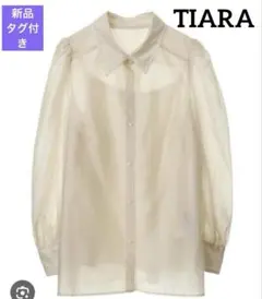 新品 Tiara ティアラ シアーボリュームスリーブシャツ ブラウス メルローズのサムネイル