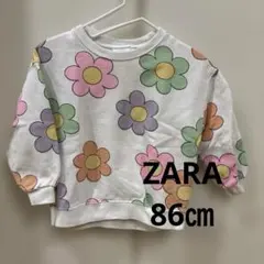 ZARAベビー　花柄トレーナー　86㎝