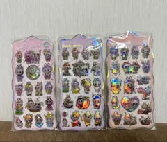 【ラブブ】オーロラ立体シール 3枚セット