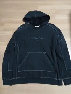 GIVENCHY ロゴ パーカー ブラック Mサイズ　BM708P3003のサムネイル