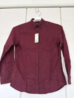 UNIQLO レッドチェックシャツ Mサイズ ネルシャツ フランネルシャツ