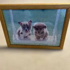 木製フォトフレーム　38.5×28.5cm フレーム幅2.5cm プラスチック面