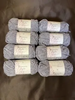 【薄紫24Q】プリンセスモール　セリア Seria 毛糸 ラメ ごしょう産業