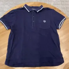COMME CA ISM ポロシャツ ネイビー 120A