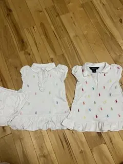 Ralph Lauren フリル付きポロワンピース 2点セット