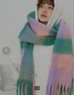 merlot/メルロー　ピンク マフラー