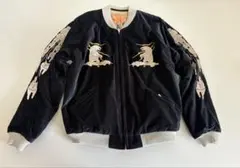 別珍 スカジャン 黒 M アラスカ スーベニアジャケット 犬ぞり SWITCH 別珍 スカジャン 黒 M アラスカ スーベニアジャケット 犬ぞり SWITCH