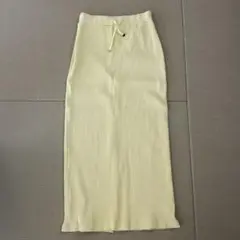 チャオパニックティピー リブIラインスカート レモンイエロー M