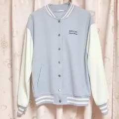Honeys COLZA スタジャン ブルゾン 水色 白 淡色 韓国 Y2K