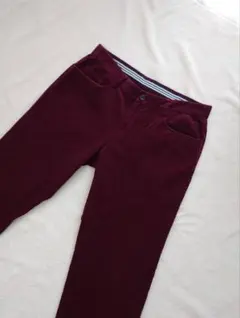 美品　アディダスゴルフパンツ　コーデュロイ　メンズXL　パープル系　ストレッチ