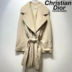 高級感✨クリスチャンディオール コート アンゴラ カシミヤ キャメル