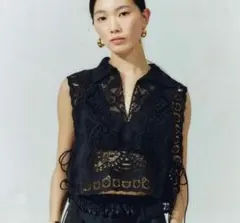 【Curensology（カレンソロジー）】　エンブロイダリーブラウス