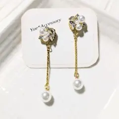 S-351　ハンドメイド☆ビジューピアス／イヤリング