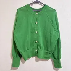 green label relaxing シアーカーディガン　グリーンのサムネイル